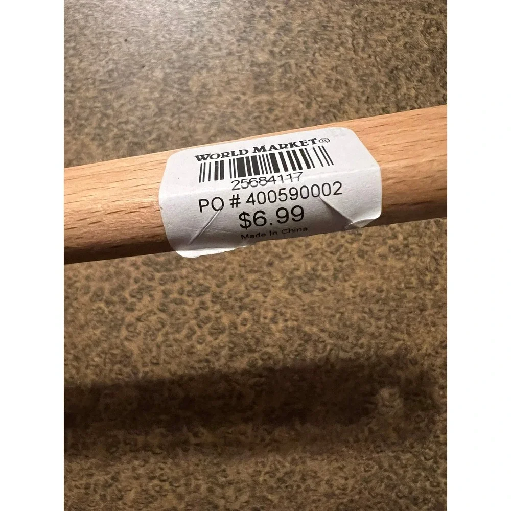 World Market Bunny Spatula Women OS Pink Brand New Floral Silicone Wood Baking